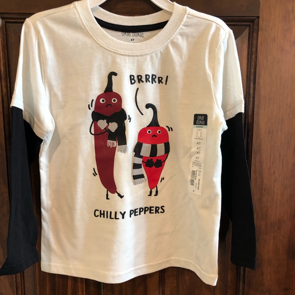 Toddler boy or girl long sleeve shirt